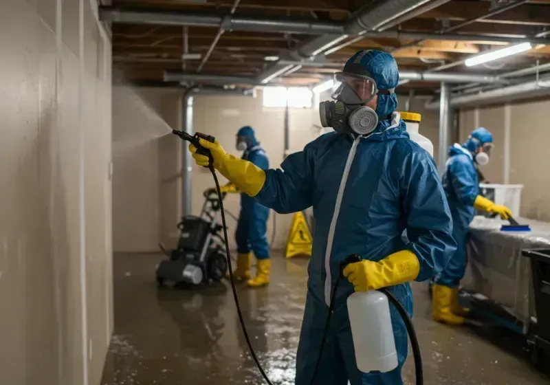 Basement Sanitization and Antimicrobial Treatment process in Richland County, WI